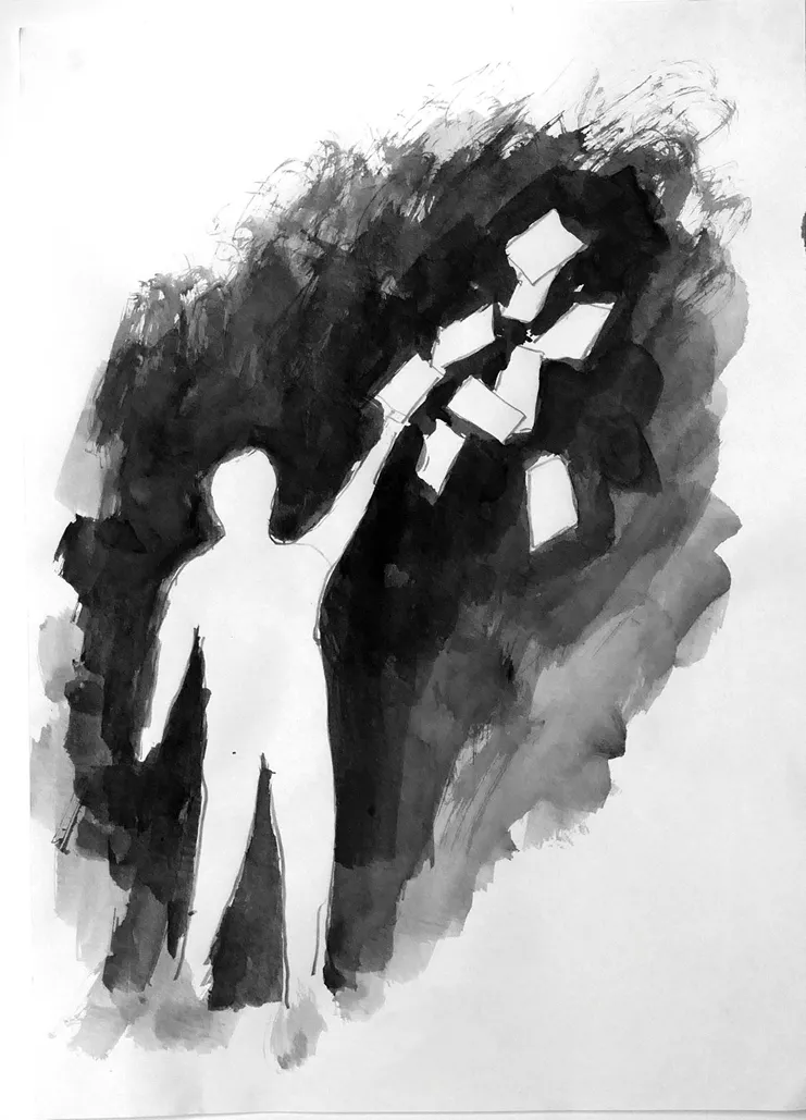 Απόφαση, μελάνι σε χαρτί, 30Χ21 εκ., 2025