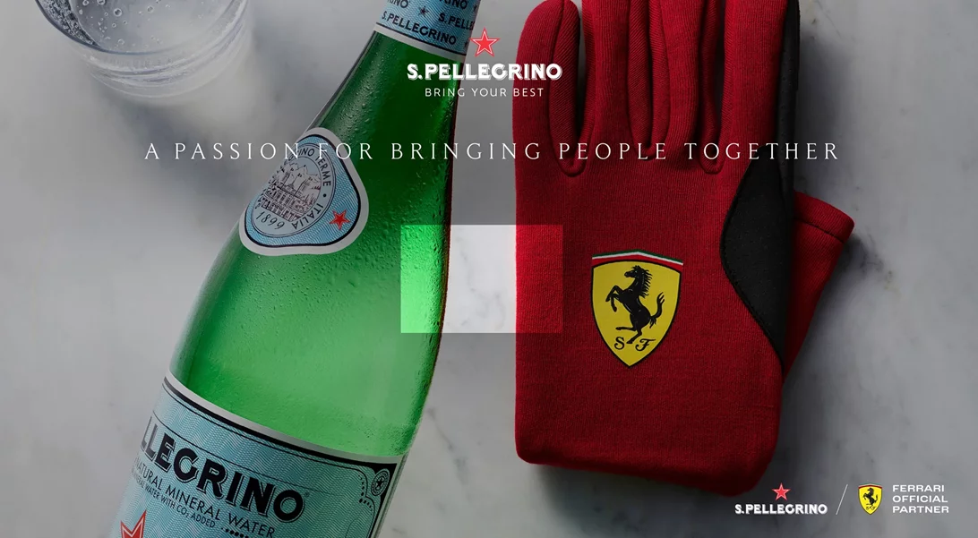 To S.Pellegrino συνεργάζεται με τη Ferrari