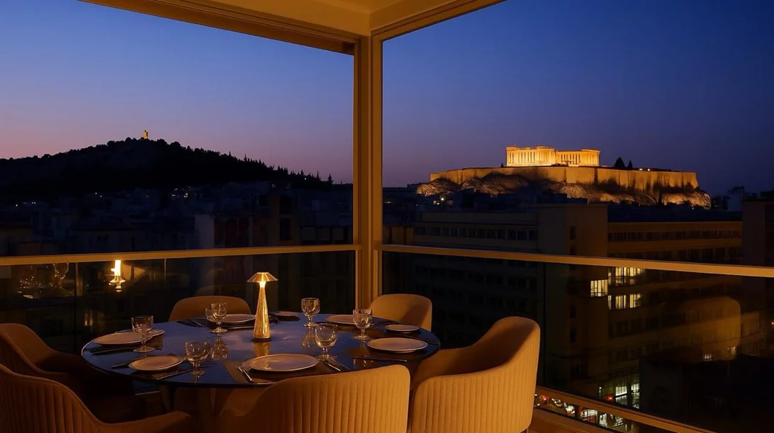 Video walkthrough: Η Ναταλία Δραγούμη απολαμβάνει δείπνο με θέα στο "Zale Rooftop Restaurant Bar"