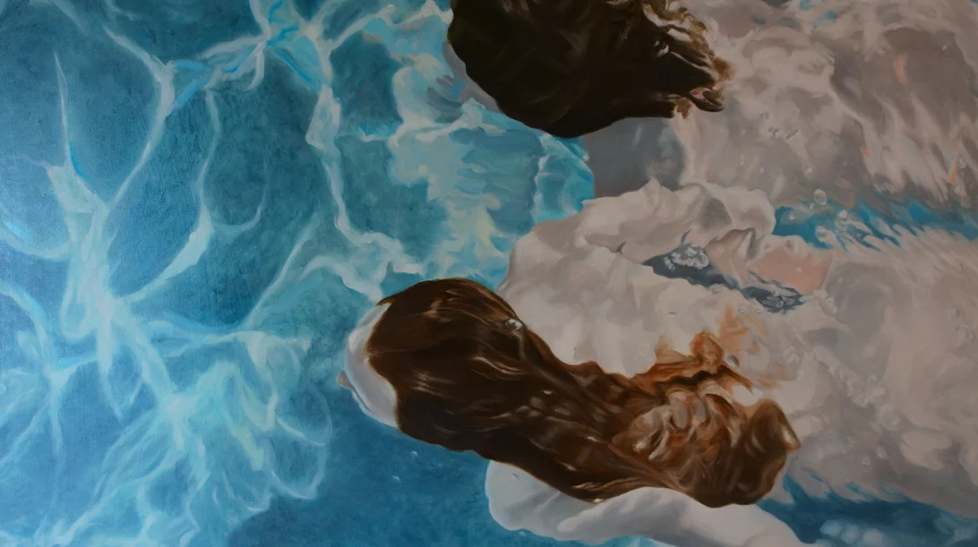 Η Κατερίνα Χατζή ζωγραφίζει "Τα θαυμάσια νερά" στην Ύδρα