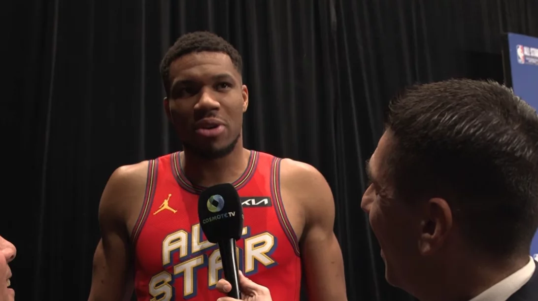 Ο Γιάννης Αντετοκούνμπο στο "Pick 'N Roll" της Cosmote TV