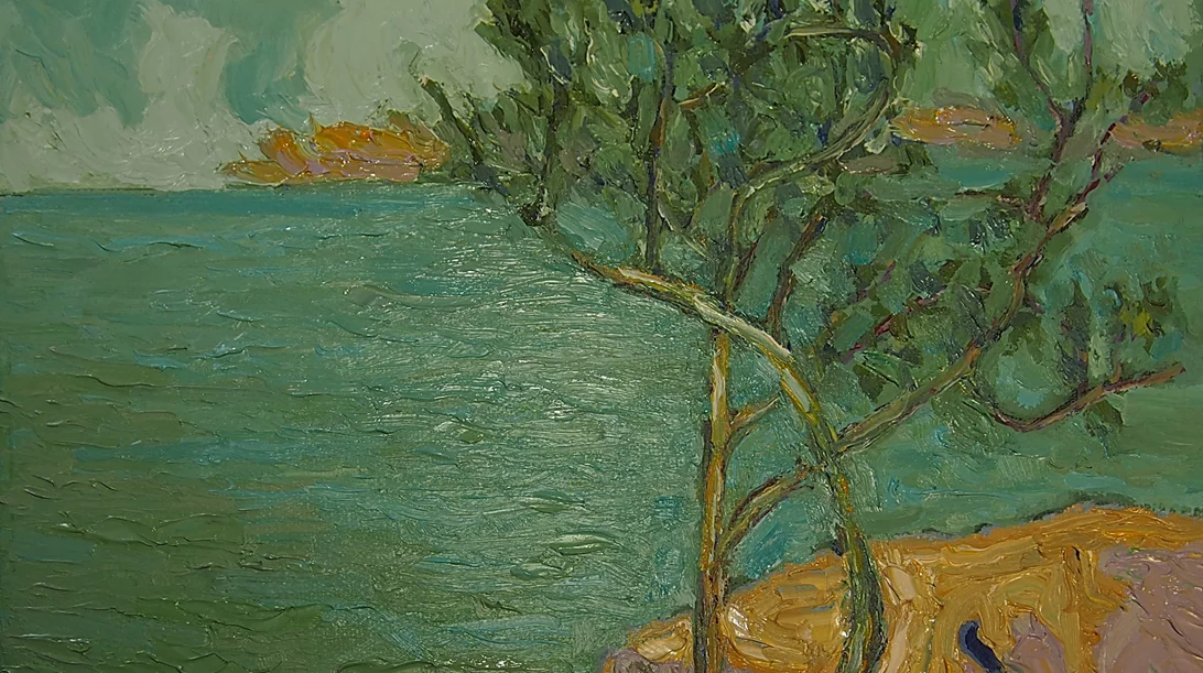 Η ζωγραφική σειρά "Ιερή Γη" υμνεί το τηνιακό τοπίο