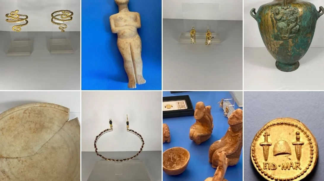 Επαναπατρίζονται 29 πολύτιμες αρχαιότητες στην Ελλάδα