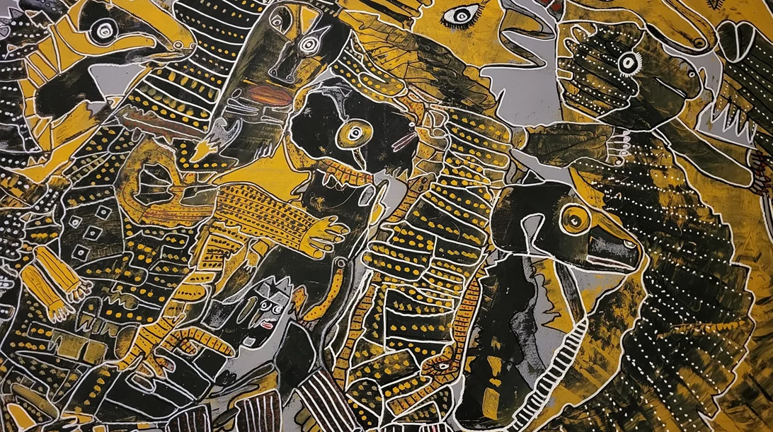 "Περιπλανήσεις της φαντασίας": Ζωγραφική που πατά στην ελληνική κουλτούρα και συγκεφαλαιώνει τον πολιτισμικό πλούτο των λαών