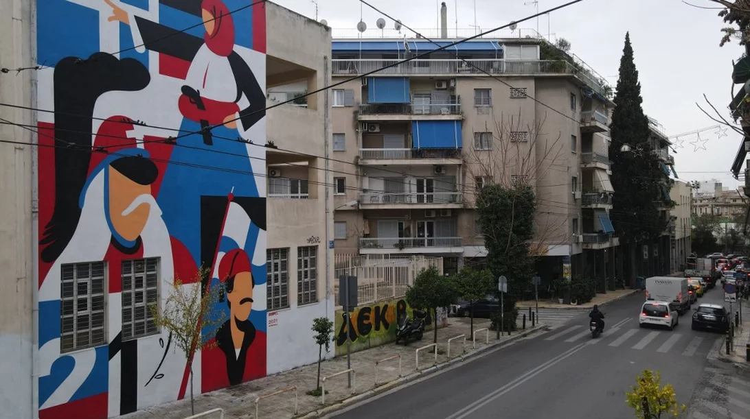 Η Επανάσταση του ’21 βάζει χρώμα στους τοίχους της Αθήνας: Δείτε τις νέες τοιχογραφίες που έγιναν