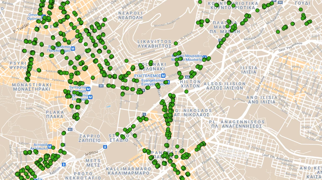 "Τέλος στην αντικοινωνική στάθμευση" λέει ο Δήμος Αθηναίων: Τοποθετήθηκαν 830 αισθητήρες σε ράμπες και διαβάσεις