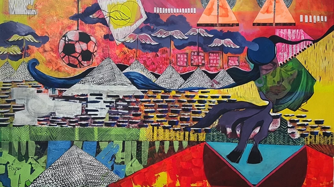 Χορευτική παράσταση στον εκθεσιακό χώρο του T.A.F.