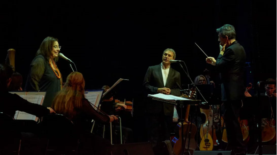 Μαρία Φαραντούρη και Γιώργος Νταλάρας στο Ηρώδειο