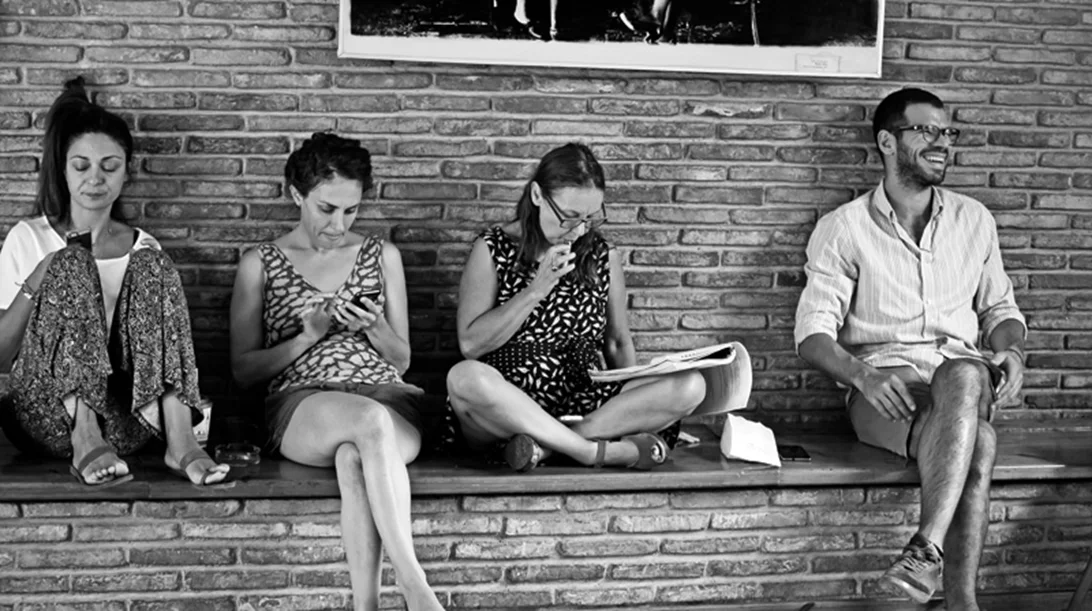 Στην πρόβα του «Με δύναμη από την Κηφισιά»