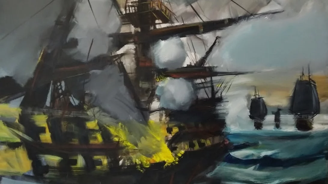 "1821/1922 Η νίκη και η ήττα": Ιστορικές αναφορές στα έργα του Βαγγέλη Τζερμιά