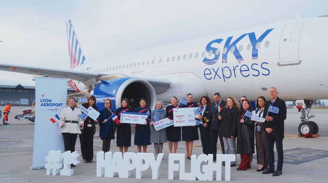 Sky express: Νέο απευθείας δρομολόγιο Αθήνα-Λυών, κάθε πότε θα πραγματοποιείται