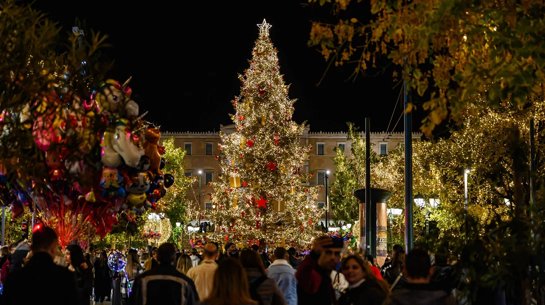 Λαμπερά Χριστούγεννα με γιορτινή ατμόσφαιρα σε όλη την Αθήνα!