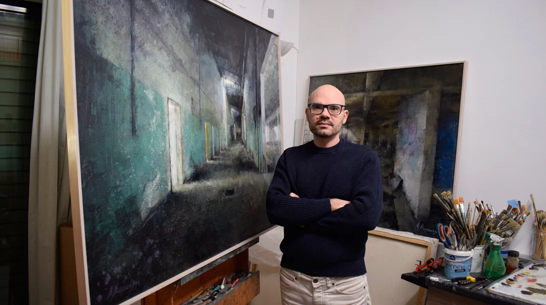 "Η ανάσα του κενού": Κατάλοιπα βιομηχανικών κτιρίων σε μια έκθεση ζωγραφικής