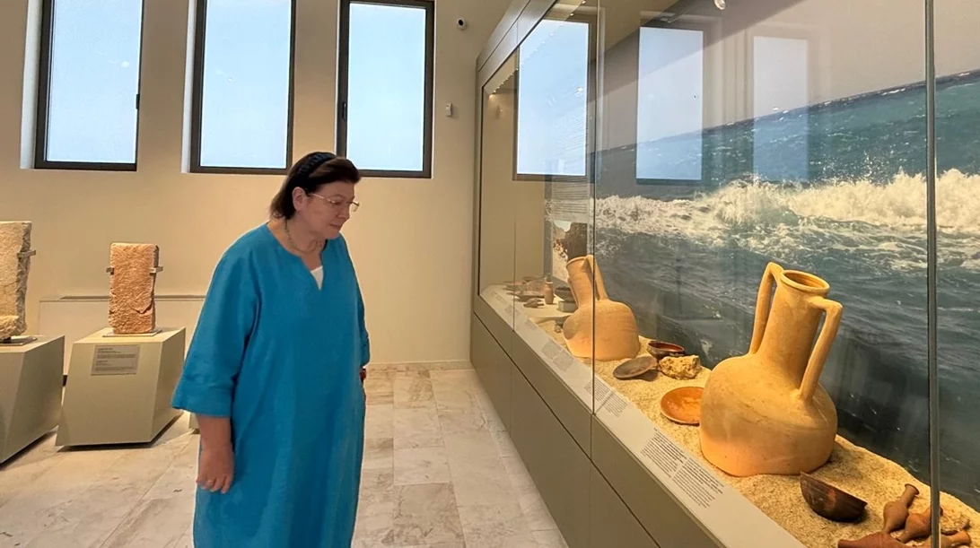 Εγκαίνια του διαχρονικού μουσείου της Τήλου από την Υπουργό Πολιτισμού Λίνα Μενδώνη