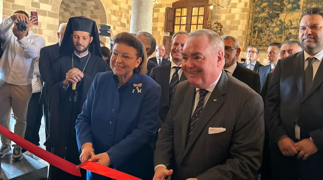 Εγκαινιάστηκε η έκθεση "Από τους Ιωαννίτες στους Ιππότες της Μάλτας" στο παλάτι του Μεγάλου Μαγίστρου στη Ρόδο