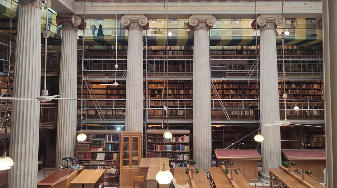 Η ιστορική έδρα της Εθνικής Βιβλιοθήκης ανοίγει ξανά