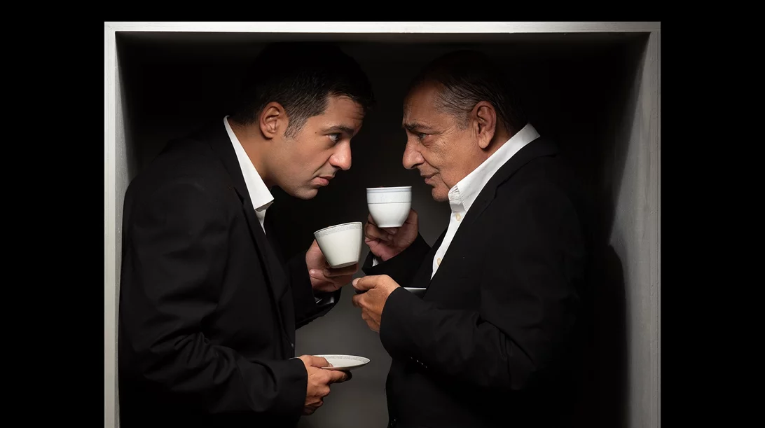 Καφετζόπουλος - Τιτόπουλος στο "The dumb waiter" του Πίντερ