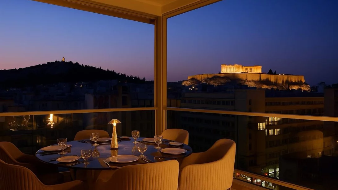 Video walkthrough: Η Ναταλία Δραγούμη απολαμβάνει δείπνο με θέα στο "Zale Rooftop Restaurant Bar"