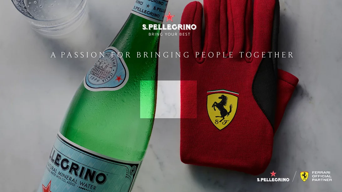 To S.Pellegrino συνεργάζεται με τη Ferrari