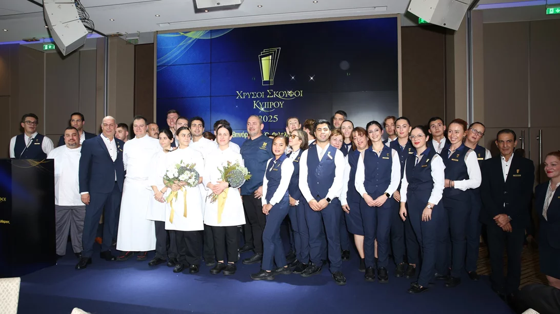Όλα όσα έγιναν στην τελετή απονομής των γαστρονομικών βραβείων Χρυσοί Σκούφοι Κύπρου 2025