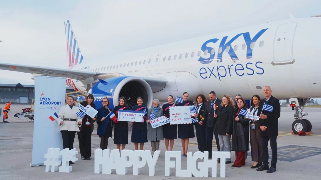 Sky express: Νέο απευθείας δρομολόγιο Αθήνα-Λυών, κάθε πότε θα πραγματοποιείται