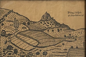 Η εικαστικός Αγγέλα Βορεάδου ζωγραφίζει "Άνθη της πέτρας" - εικόνα 2