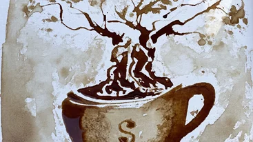 Δύο μέρες τέχνης φτιαγμένης από καφέ