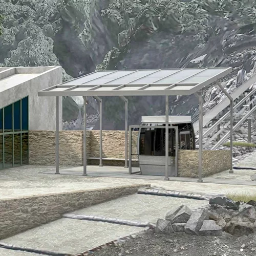 Εγκατάσταση ανελκυστήρα πλαγιάς στο Δικταίον Άντρο