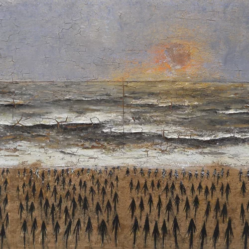 Εξπρεσιονισμός και άρτε πόβερα επιρροές στην έκθεση "Στη θολή γραμμή των οριζόντων" του Βασίλη Παφίλη