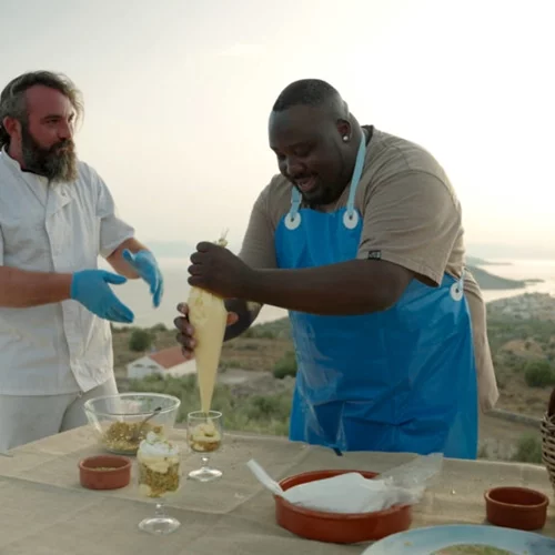 "Φτάσαμε" στην Αίγινα με τον Ζερόμ Καλούτα και την ΕΡΤ1