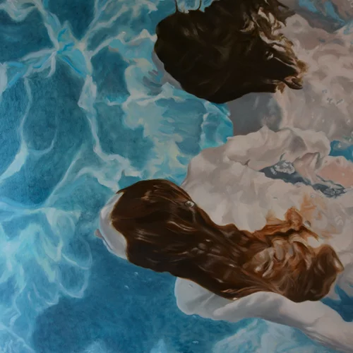 Η Κατερίνα Χατζή ζωγραφίζει "Τα θαυμάσια νερά" στην Ύδρα