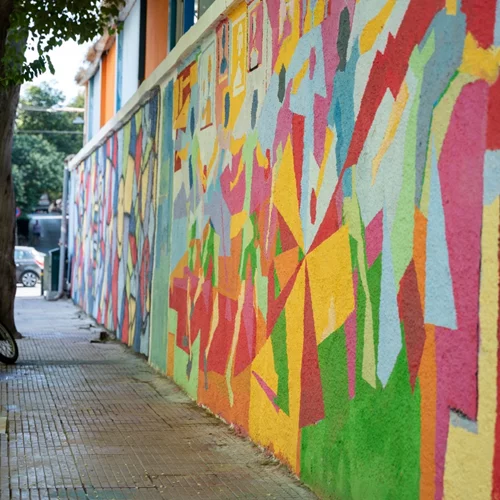 Στον Πανελλήνιο Γυμναστικό Σύλλογο η μεγαλύτερη τοιχογραφία που υλοποιήθηκε ποτέ από τον Δήμο Αθηναίων