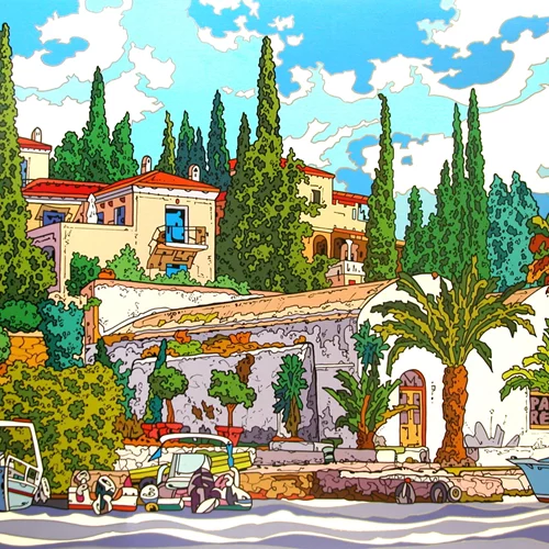 Τα ελληνικά νησιά μέσα από τα pop-art έργα του Benoit Paré