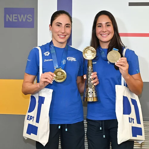 Οι νικήτριες της Εθνικής ομάδας Πόλο στην ΕΡΤ