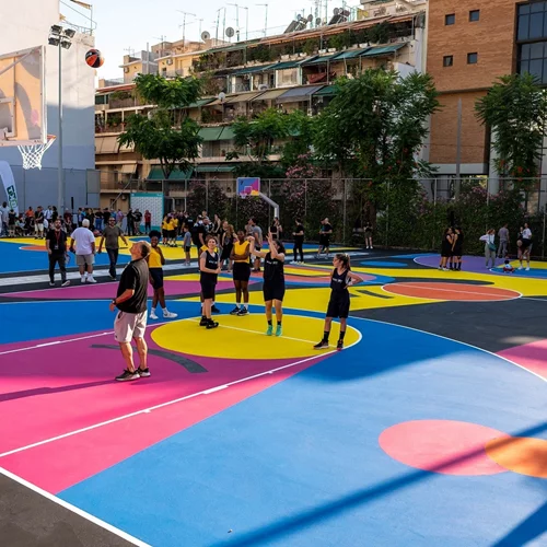 Ανακαινίστηκαν πλήρως δύο ανοιχτά γήπεδα μπάσκετ στα Πατήσια