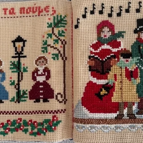 Τα Χριστουγεννιάτικα και Πρωτοχρονιάτικα κάλαντα γίνονται εικόνες πάνω σε κεντήματα