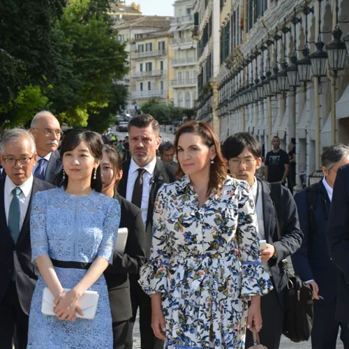 Κέρκυρα: Ξενάγηση της πριγκίπισσας Κάκο της Ιαπωνίας στο Μουσείο Ασιατικής Τέχνης