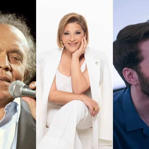 Γιώτα Νέγκα, Λάκης Χαλκιάς και Θοδωρής Βουτσικάκης τραγουδούν Σταύρο Κουγιουμτζή