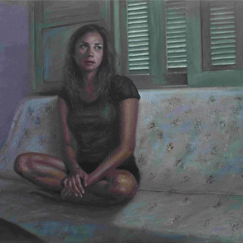 Ο Πέτρος Καραβέβας ζωγραφίζει "Πορτρέτα σώματος"