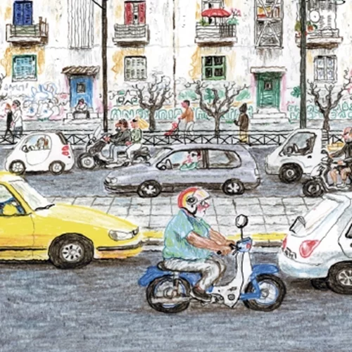 Τα σκίτσα του Nicolas Hubesch μας ταξιδεύουν στις προσφυγικές γειτονιές της Αττικής