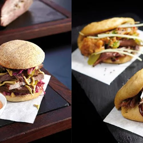 Burger καλεί bao bun  