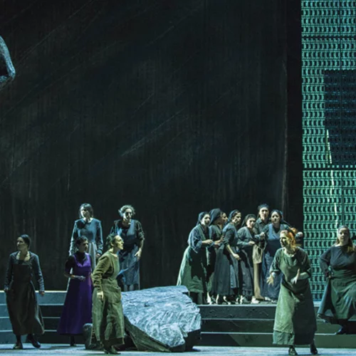 Η Αγνή Μπάλτσα στο ντεμπούτο της Λυρικής 