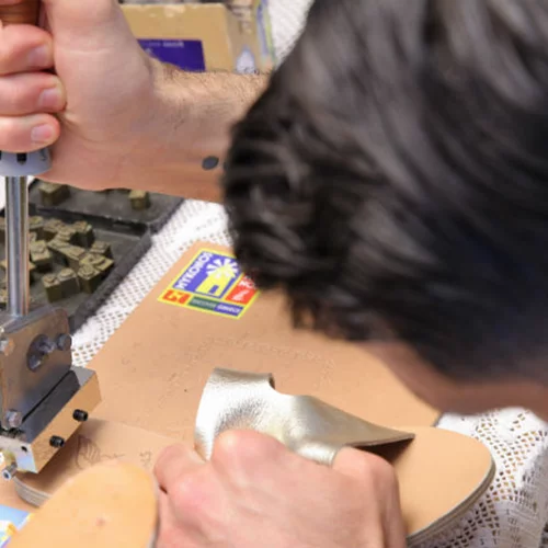 Καλογήρου: Ancient Greek Sandals monogramming 