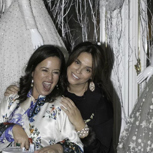 Η Jade Jagger στο ατελιέ της Σίλια Κριθαριώτη 