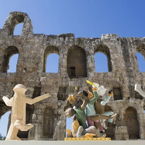 Πρώτες φωτογραφίες από την εγκατάσταση του Καβαλλιεράτου στο Ηρώδειο