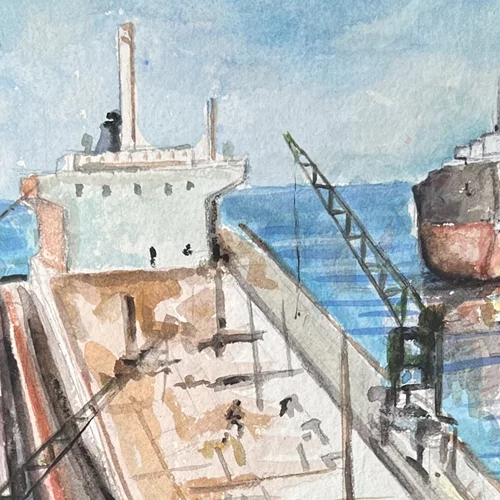 Οι "από σκουριά και αλμύρα" πίνακες του Γιάννη Μίχα