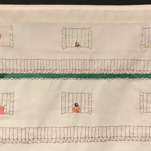 Εργαστήριο κεντητικής με έμπνευση την "Πολυκατοικία"