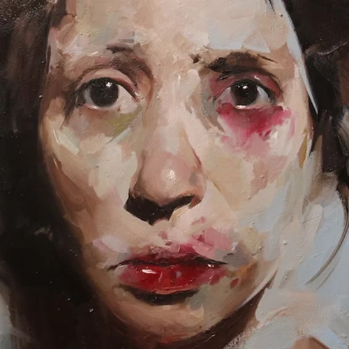 Ο Βασίλης Κοντογεώργος ζωγραφίζει "Βλέμματα στο Χείλος της Ψυχής"