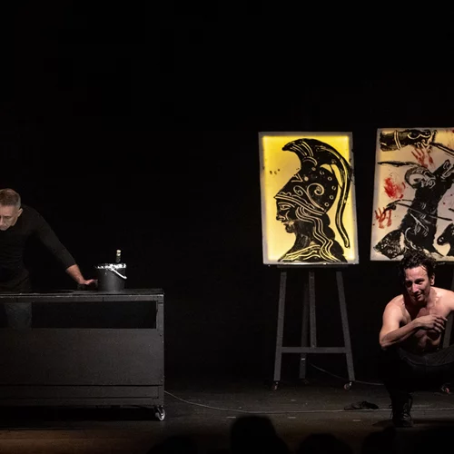 Έκθεση με τα έργα από την παράσταση "Αίας"