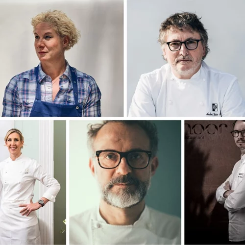 Paco Morales, Massimo Bottura, Andoni Aduriz, Ana Ros και Clare Smyth στο φετινό Sani Gourmet